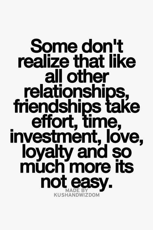 Would you be upset if your friends didn’t put in the same effort you do, into the friendship?
