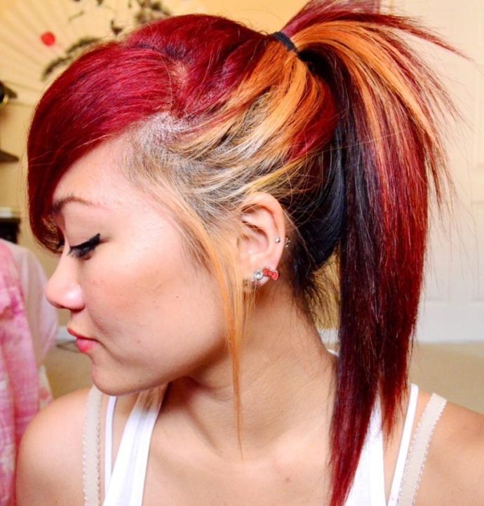 Layered ponytail