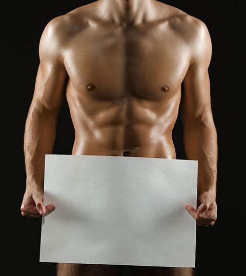 Removal of body hair makes muscle look bigger and/or more defined.