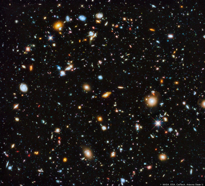 Hubble showing another field of galaxies, 2nd of hundreds