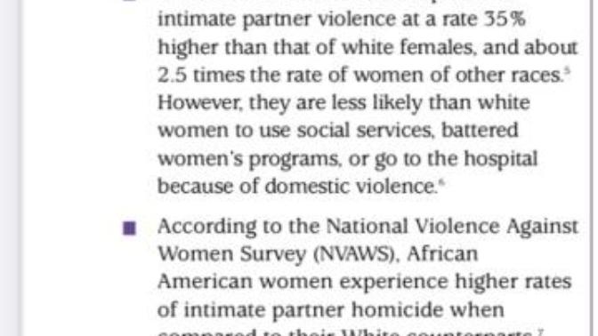 Why is there so much domestic violence when it comes to African Americans?