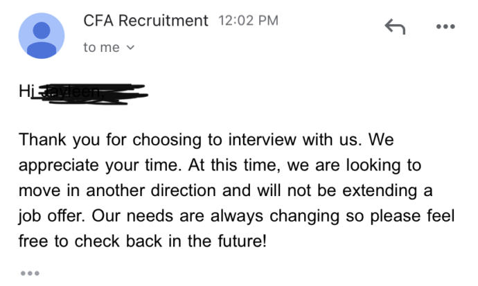 I wonder what I said/did wrong in the interview?