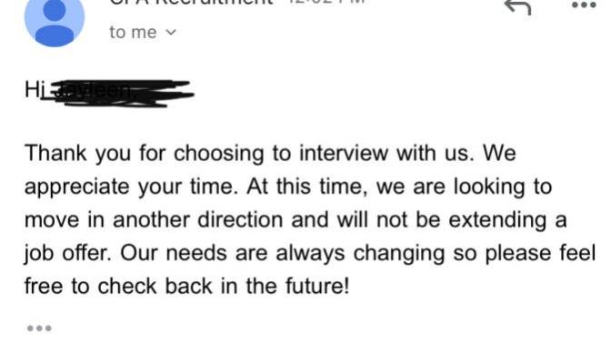 I wonder what I said/did wrong in the interview?