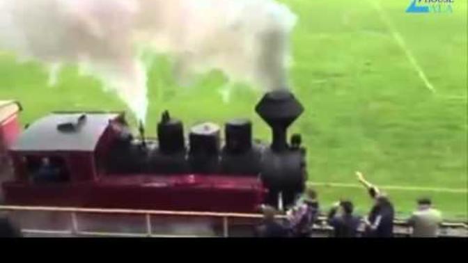 Would You Want To Attend A Soccer Match and Have A Train Pass By During The Match?