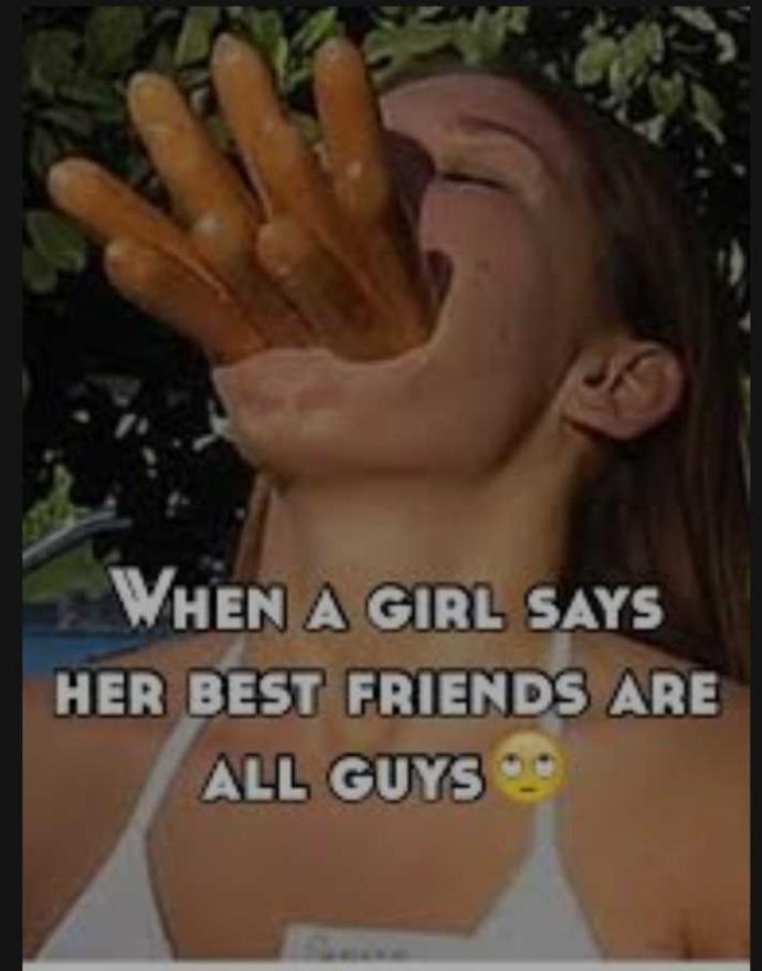 She brags that her guy friends want her? Red flag?