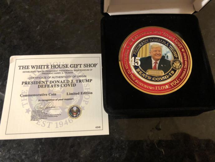 Have you bought your Trump defeats Covid commemorative coin?
