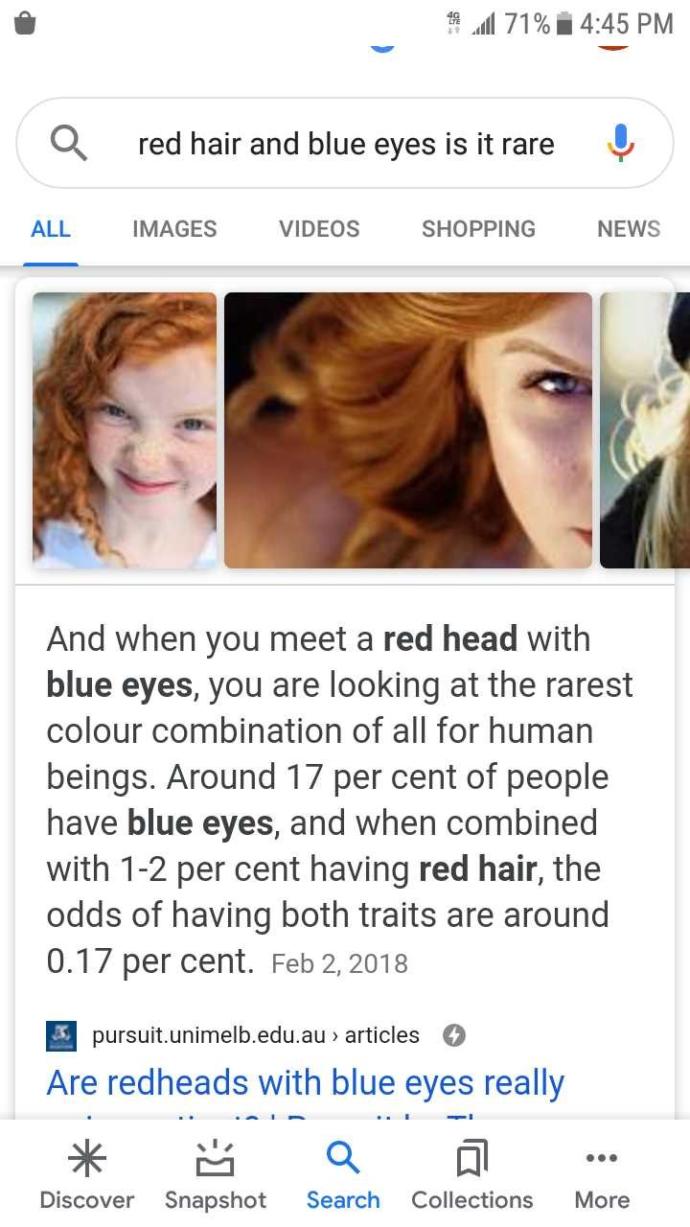 Did you know this is the rarest combination in human appearance?
