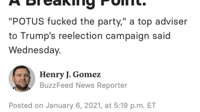 Democrats have taken full control of the White House! Thoughts on how Republicans and trump supporters are going insane?