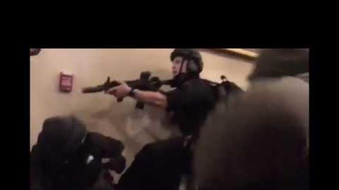 An unarmed white woman was shot dead by the police in the Capitol during the DC protests. Thoughts?