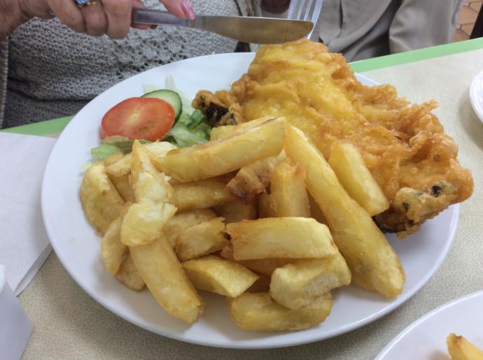 Fried fish and chips