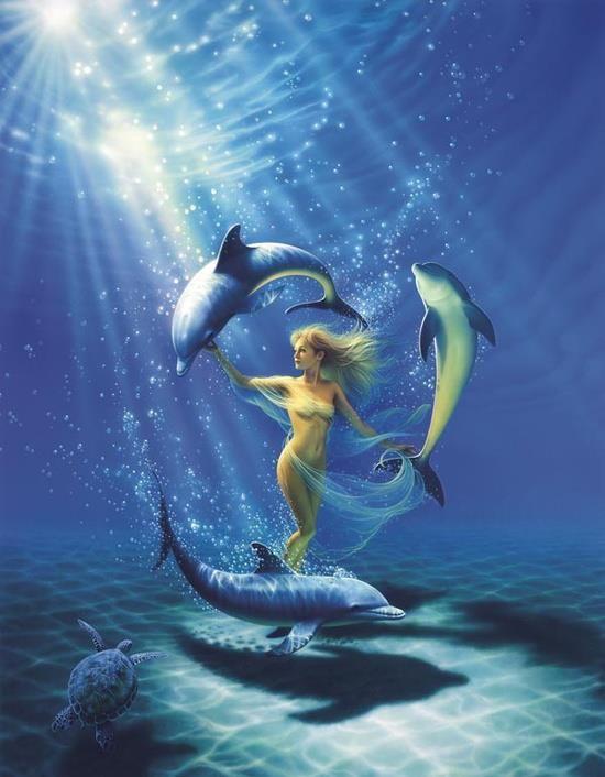 were mermaids based more on Atargatis or Nerieds?