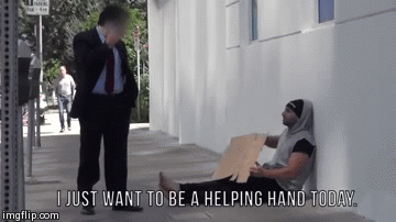 Whens the last time you gave a homeless person some money?