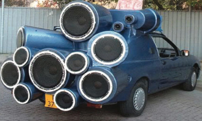 Neighbor's music annoying? Just back this up in their driveway and blast them out of bed.