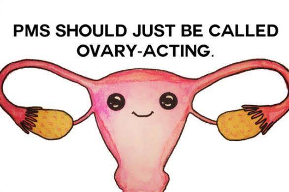 If a woman is mad, does it mean shes on her period?