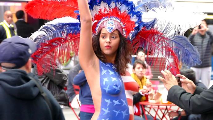 Would you walk around publicly wearing nothing but body paint?