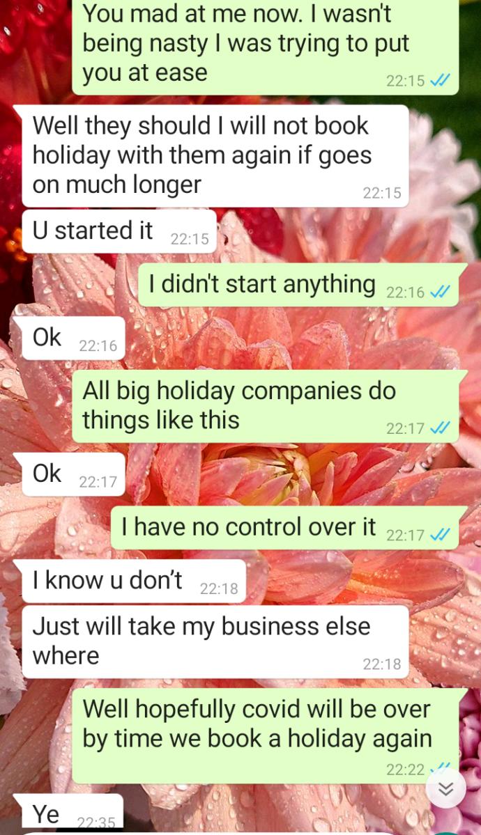 Whos the one being unreasonable in this argument?