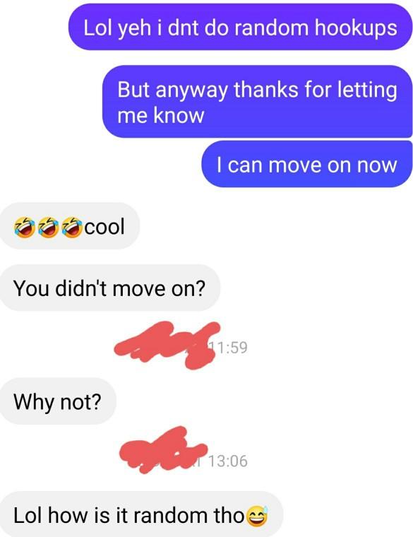 Why did he keep messaging me?