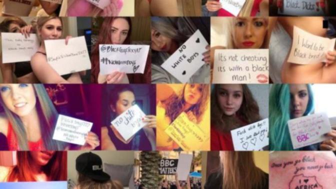 Take a guess. Would you say these photos represent a minority, half or majority of white females?