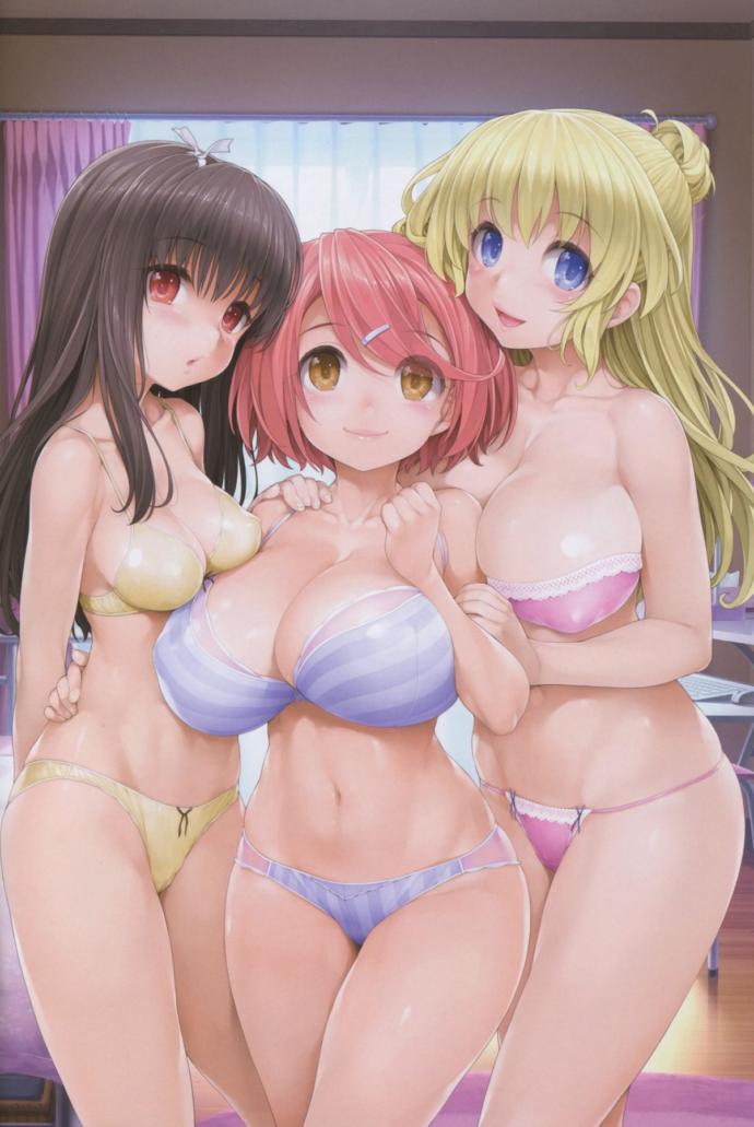 The main girls from Love3 Cube. The irtist is Ishikei. Picture found on google