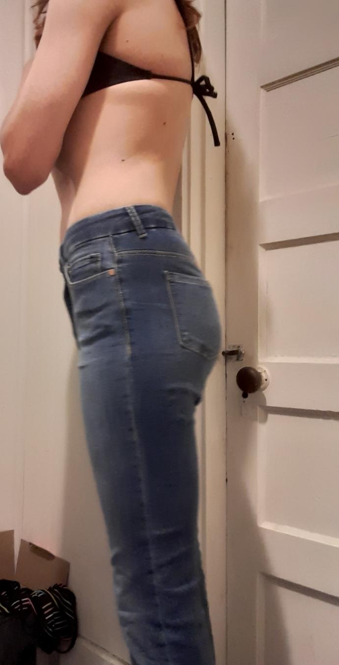 How do these Jeans look? Are high wasted for me or would low rise be better?