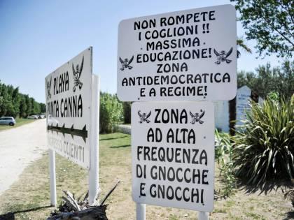 Dont break testicles! Maximum politeness! Antidemocratic and regimented zone!