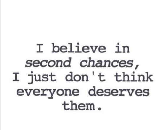 Can You Be Given Or Give Someone A Fresh Start/Second Chance Without Any Behaviour Changes?