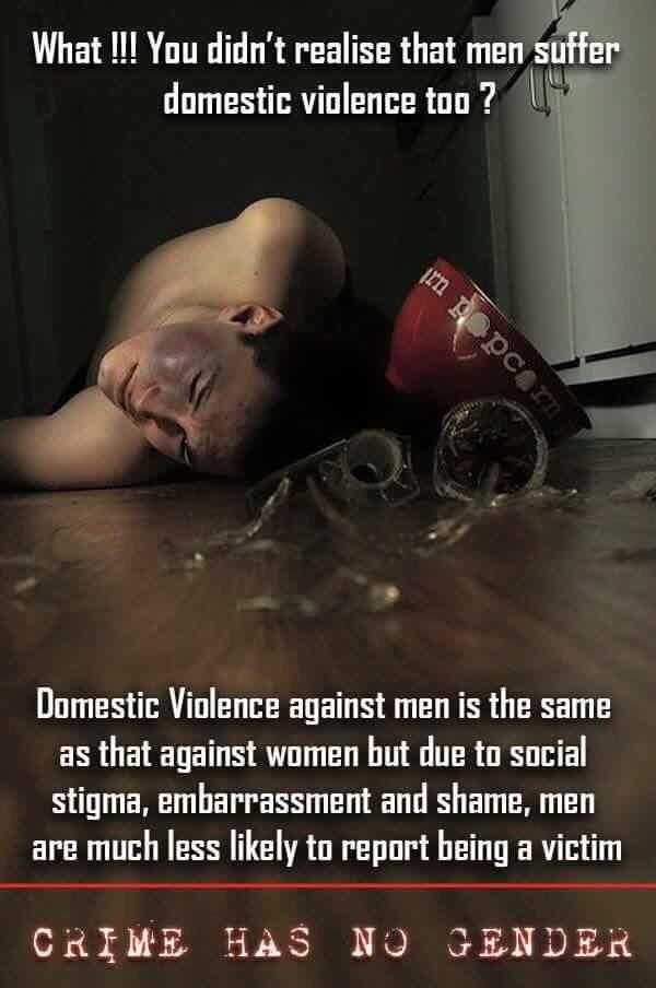 Why do people only talk about domestic violence against women and not men?