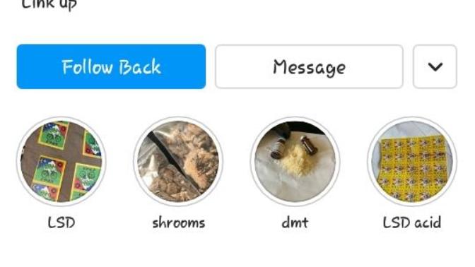 What would you do if an account selling drugs followed your Instagram?