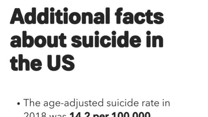 Have you ever seen white women talk about the huge problem that is the suicide rates of white men in the USA?