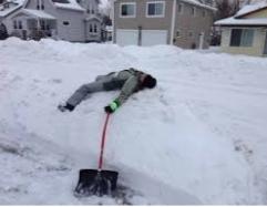 Me after shoveling