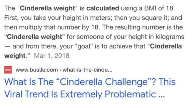 What do you think about the ‘Cinderella’ weight?