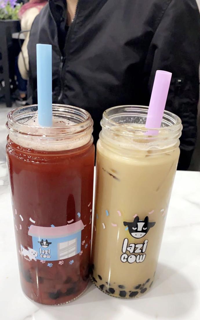 sometimes, if I ever wanna go baesic... earl grey boba tea is calling~~ (to the right)