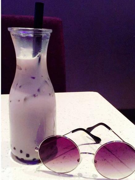 Taro Milk Tea boba is never a disappointment :D