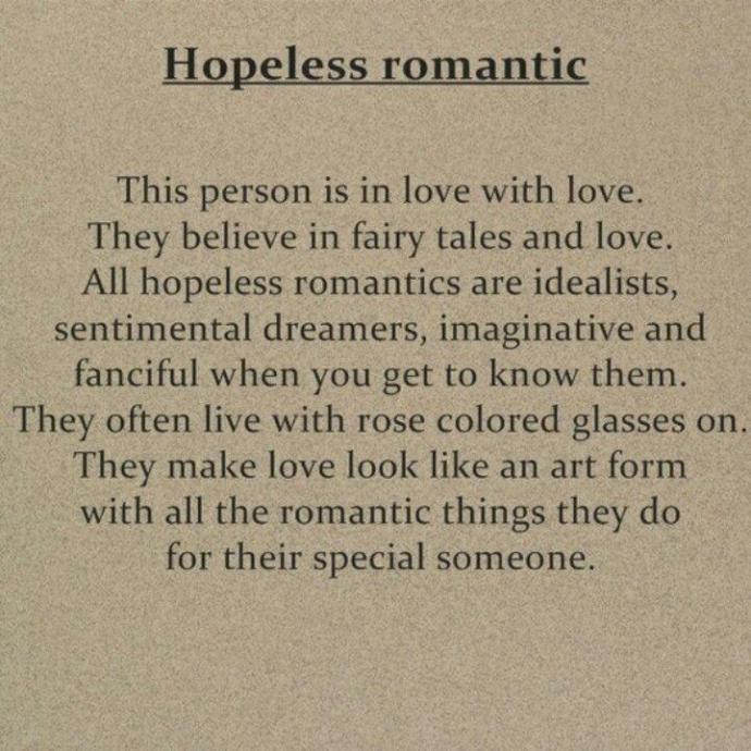 Are you a hopeless romantic?