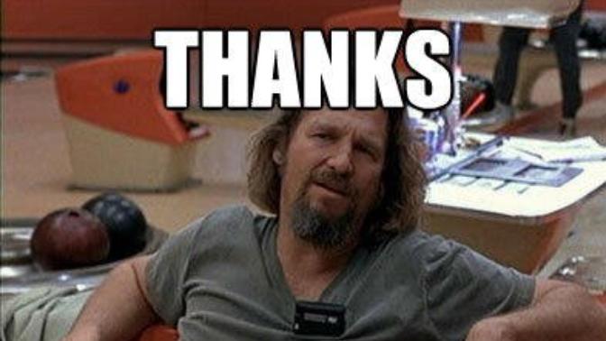 Do you think just saying 'thanks' instead of the full 'thank you' is less impactful or sincere?