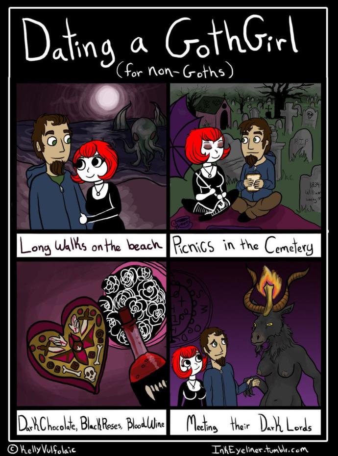 Guys, would you date a girl with a gothic personality?