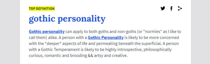 Guys, would you date a girl with a gothic personality?