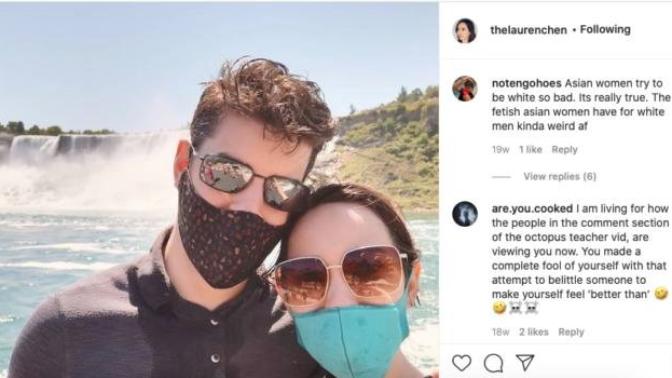 Yoooooooo? Why does everyone always attack white guy and Asian girl couples on the gram?