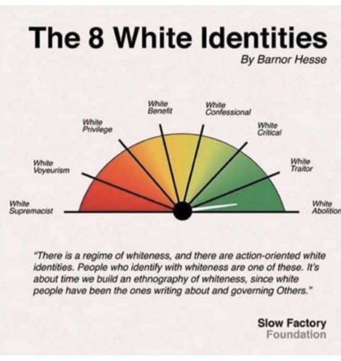 Yooooooo? Have you heard about the eight white identities? Do you think we should teach children in order to end white supremacy and racism for good?