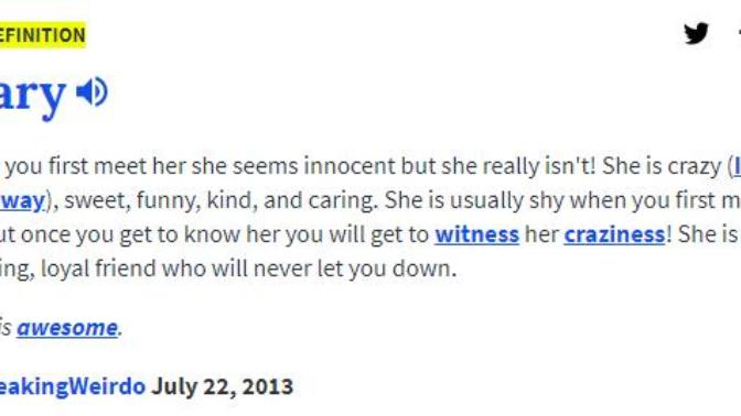 Is the urban dictionary Top Definition for your name accurate to you?
