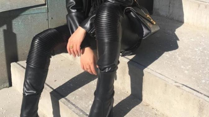 Do women wear leather pants in tropical countries?
