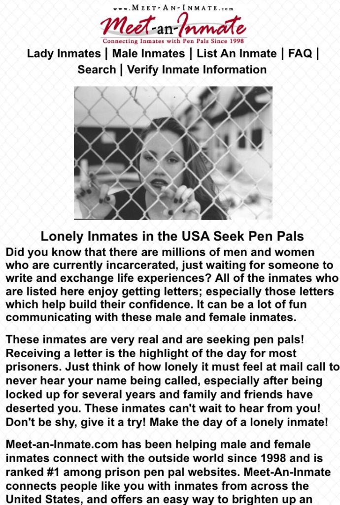How Do You Feel About Inmate Dating Sites?