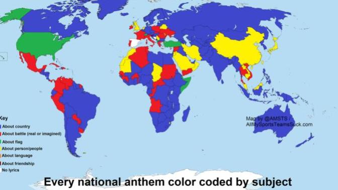 What do you think about this map? Are you curios about any of thous country lyrics?