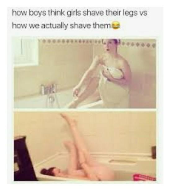 Ladies, how far into a relationship does it take for you to become relaxed in your shaving habits?