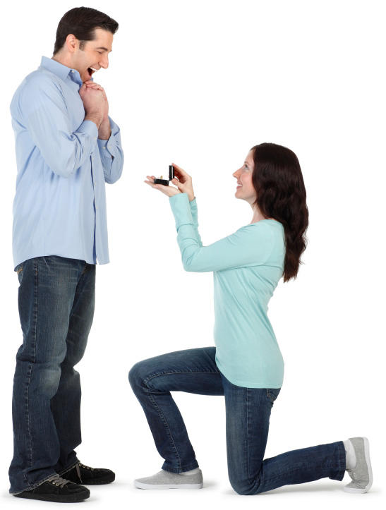 How do you feel about women bending down on one knee and proposing marriage to the man (ring optional)?