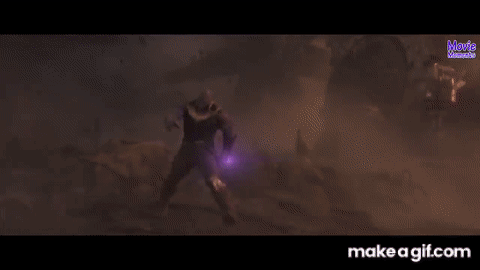 thanos vs iron man