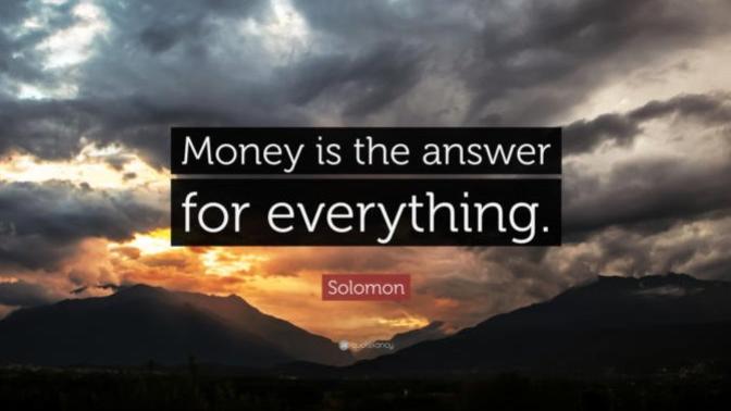 Am I the only one, who sold his soul to mammon?
