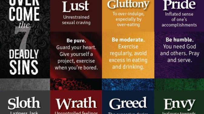 Which of the Seven Deadly Sins do you have and need to work on?