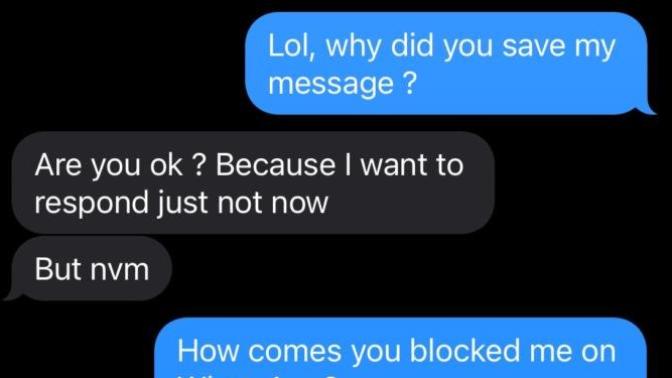 My ex date said she doesn't feel like speaking now - should I wait for her to respond before sending anymore text?