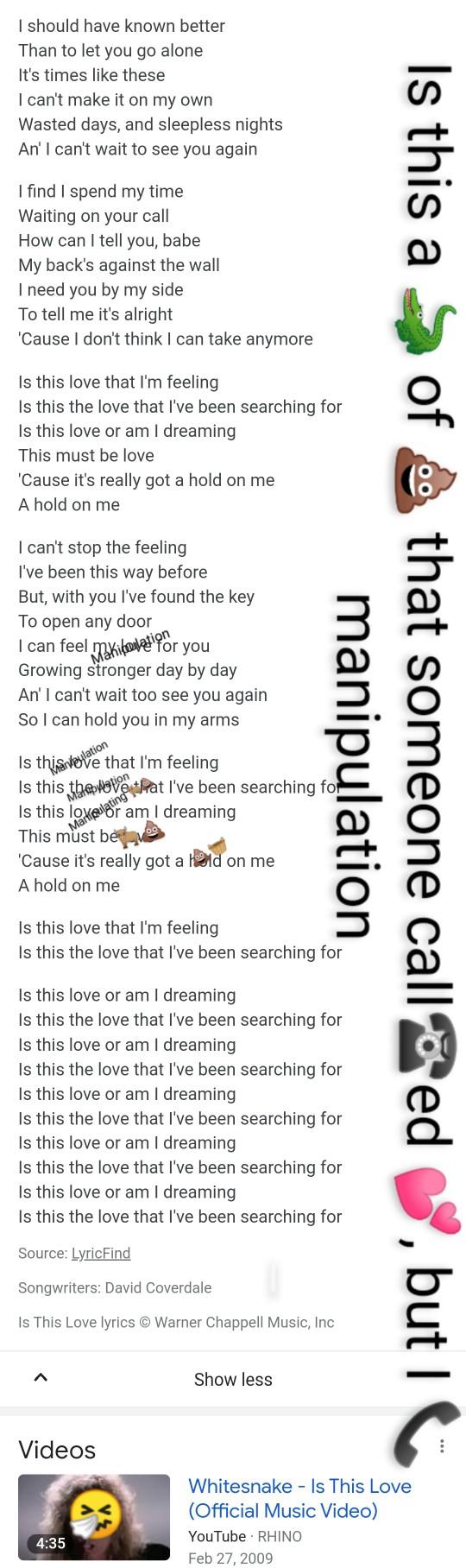 Why is saying "if you loved me you'd do it" considered manipulative?